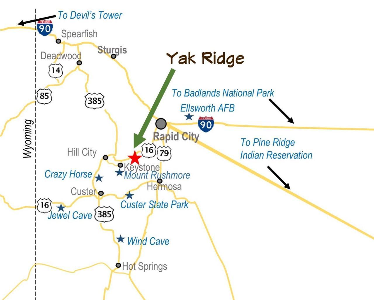 Yak Ridge Cabins And Farmstead By Mount Rushmore Villa Кийстоун Екстериор снимка